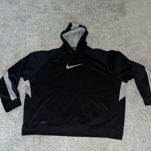 Nike Fit big man pocket black gray LV Raiders colors hoodie hooded sweatshirt